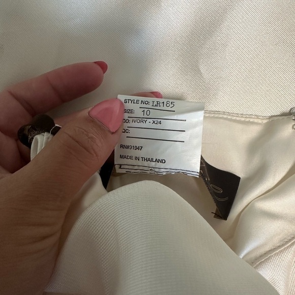 Lela Rose Bridal Ivory Mini Dress - Picture 3 of 7